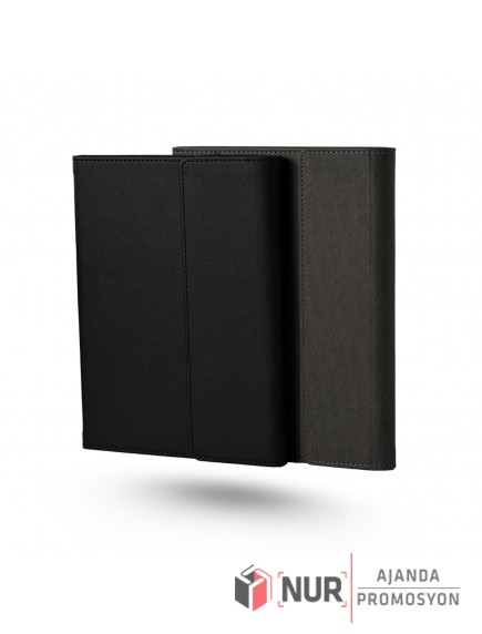 4 Patlı Mıknatıslı Termo Deri 13x21 cm Tarihsiz Çizgili Promosyon Ajanda Defter